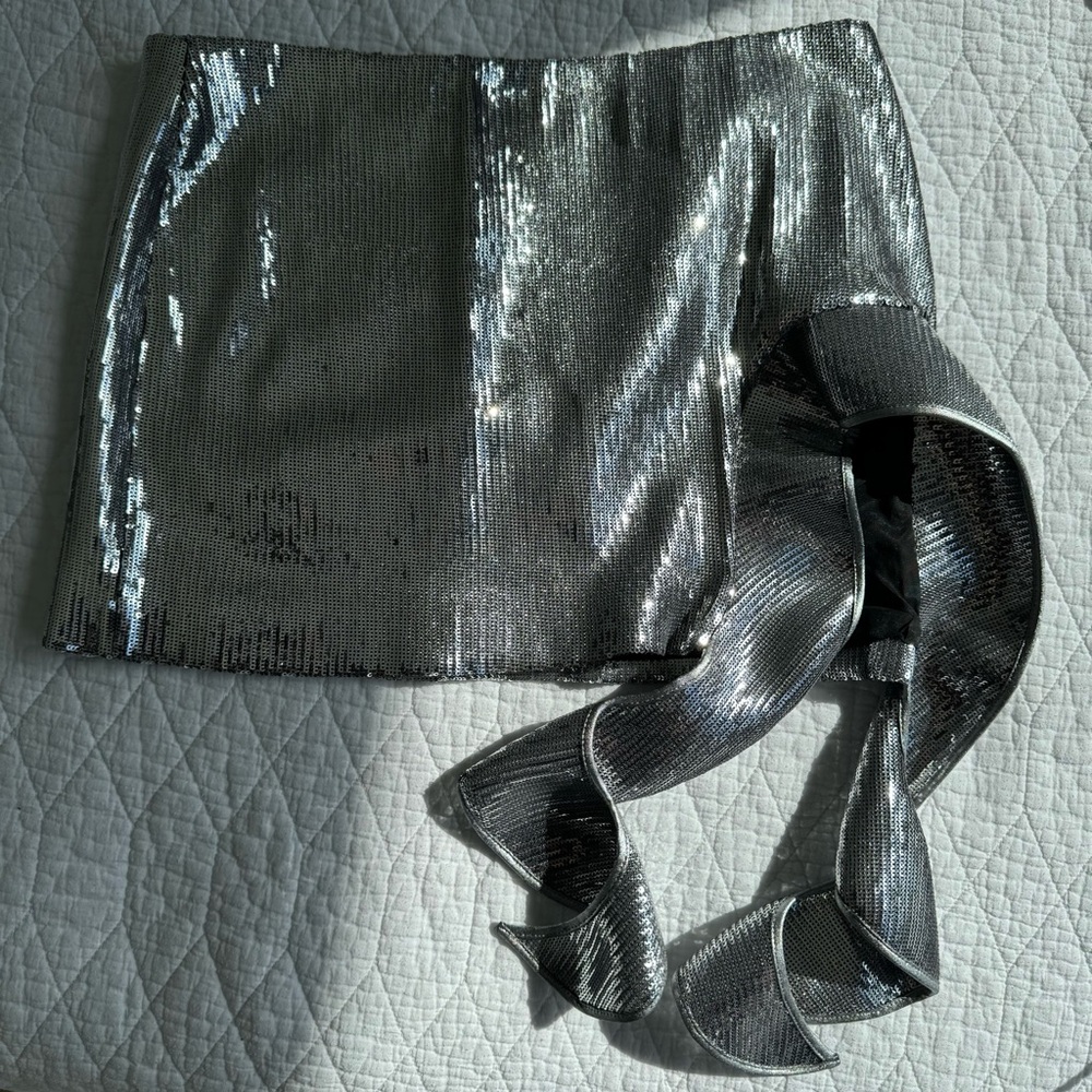NWT David Koma mini skirt w sequins - Picture 2 of 2